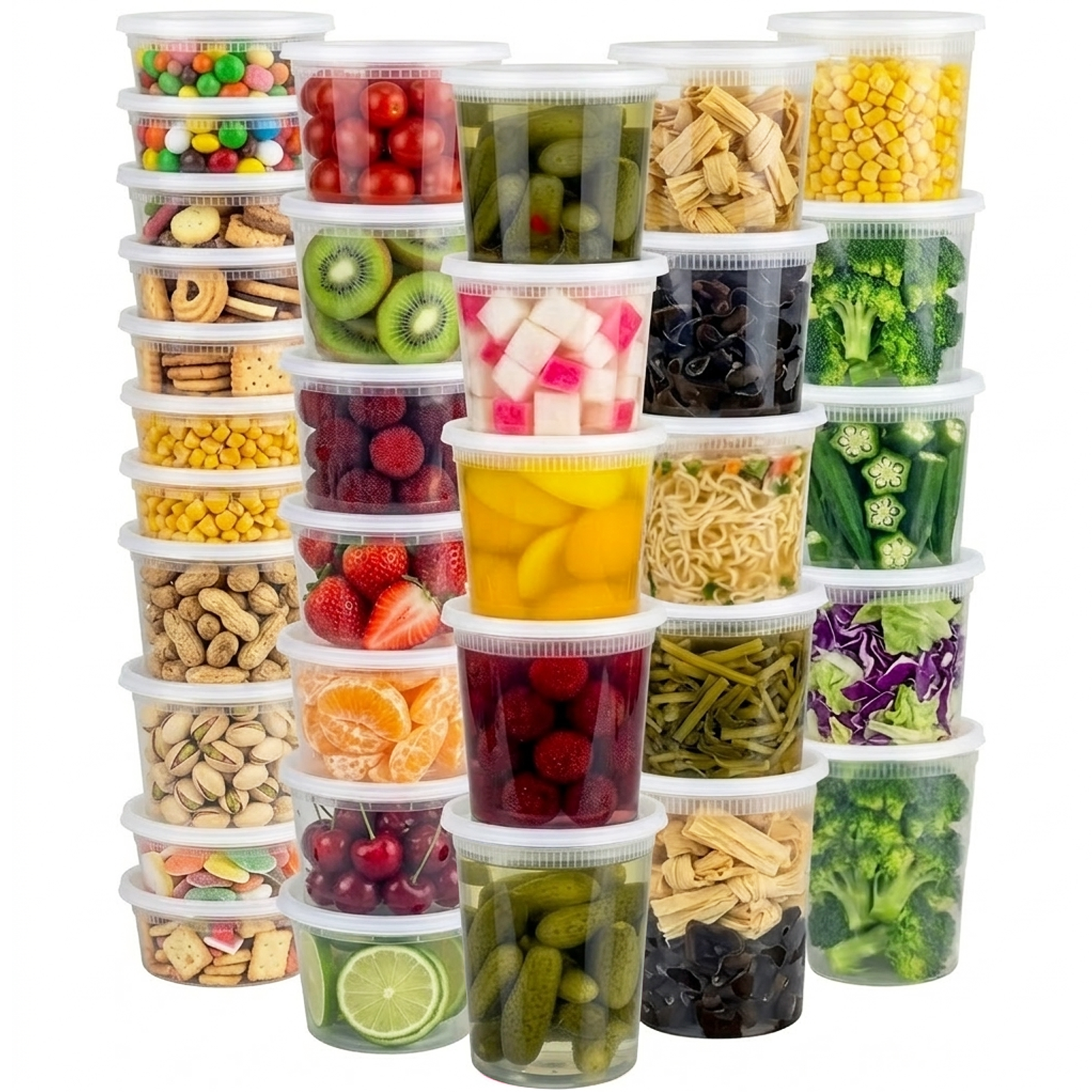 72 Sets (144-Piece) Disposable Food Storage Containers with Lids, BPA