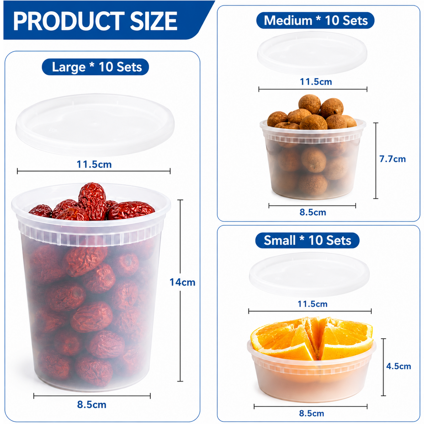 30 Sets (60-Piece) Disposable Food Storage Containers with Lids, BPA-Free, Leakproof, Microwave, Dishwasher and Freezer Safe, Perfect for Everything from Dips and Sauces to Fruits and Full Meals .