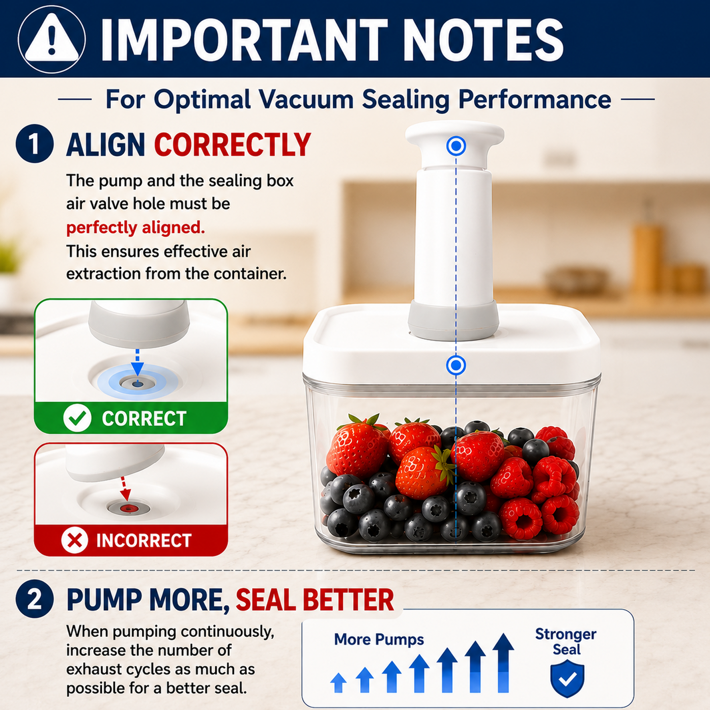 Vacuum Sealed Food Storage Containers with Pump – Airtight, Keeps Food Fresh, Prevents Bacteria – Ideal for Grains, Coffee, Snacks & dog food storage container(4-Piece Set)