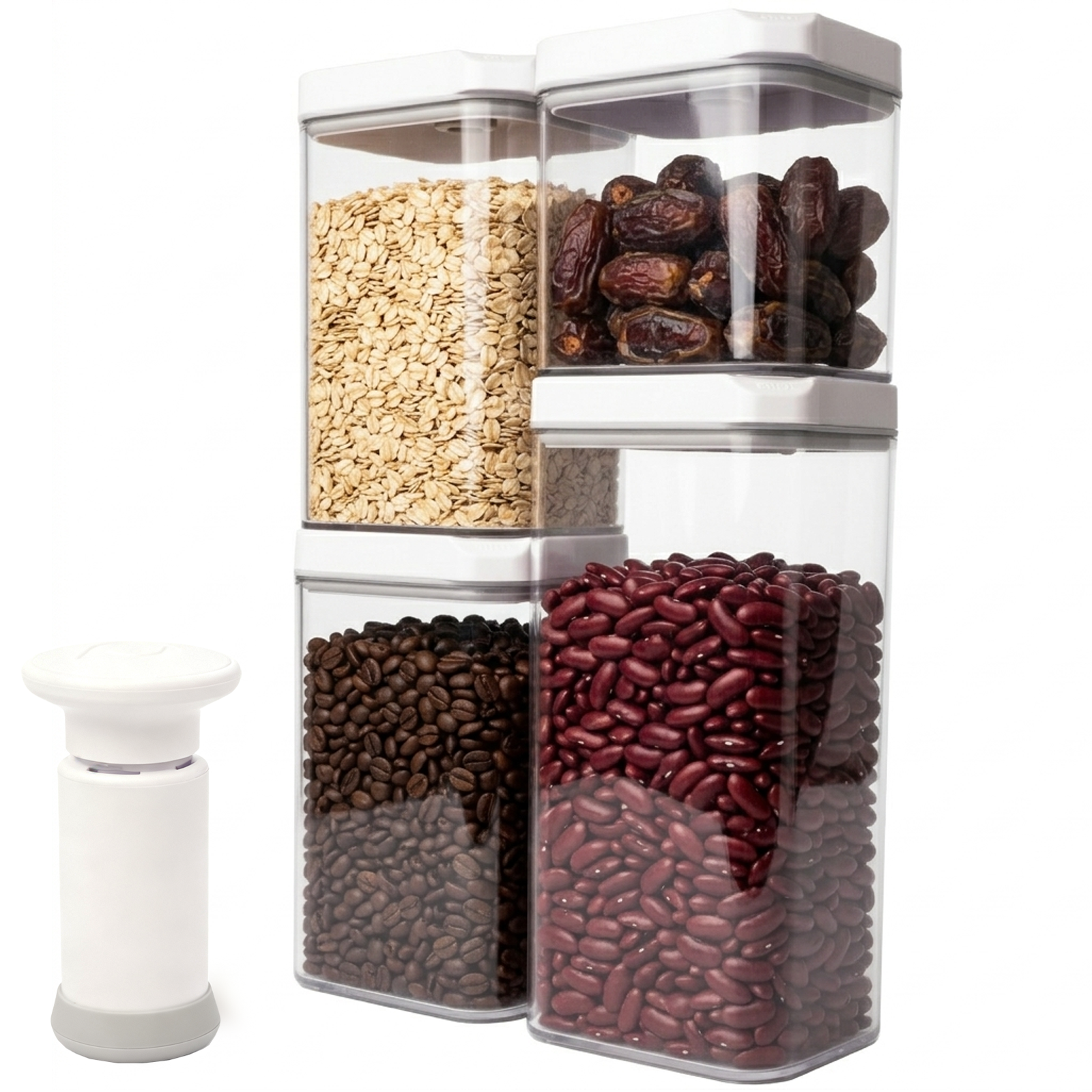 Vacuum Sealed Food Storage Containers with Pump – Airtight, Keeps